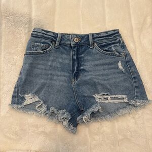 Denim Distressed Women Shorts